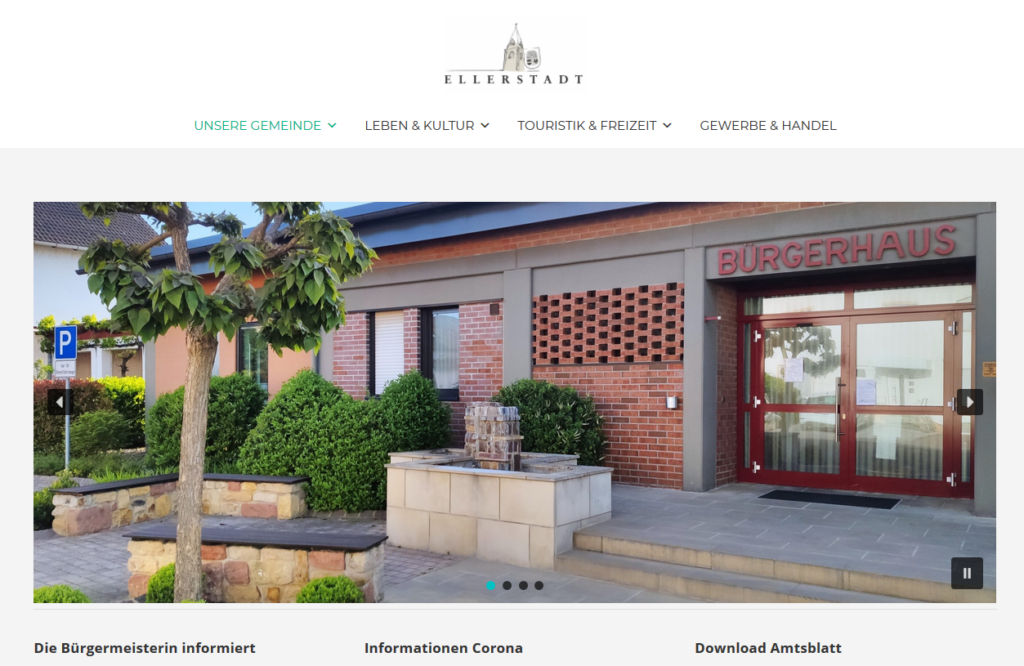 01.06.2020 Neue Webseite online! Ortsgemeinde Ellerstadt